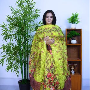 Georgette Four-Piece – Lemon Color  ( লেমন )