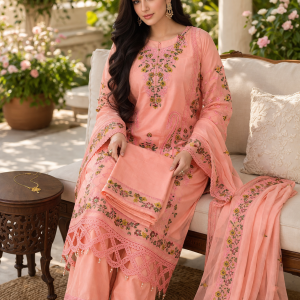 ইন্ডিয়ান স্টার জর্জেট থ্রি পিস।  Code 102--/