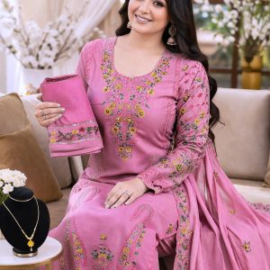 ইন্ডিয়ান স্টার জর্জেট থ্রি পিস।  Code 105--/